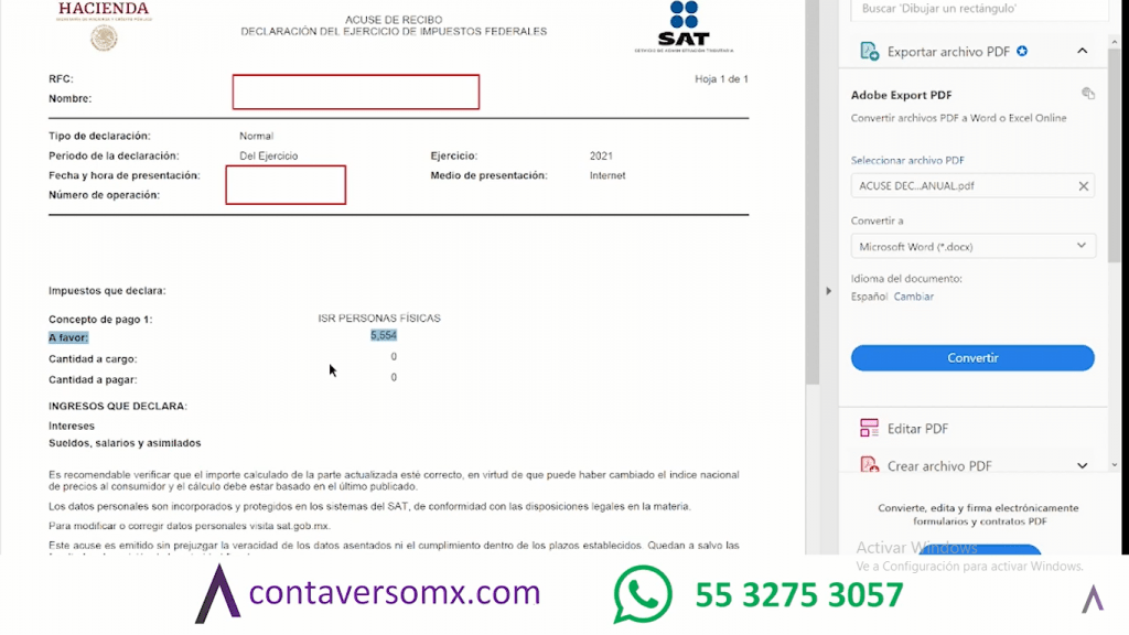 devolución de isr