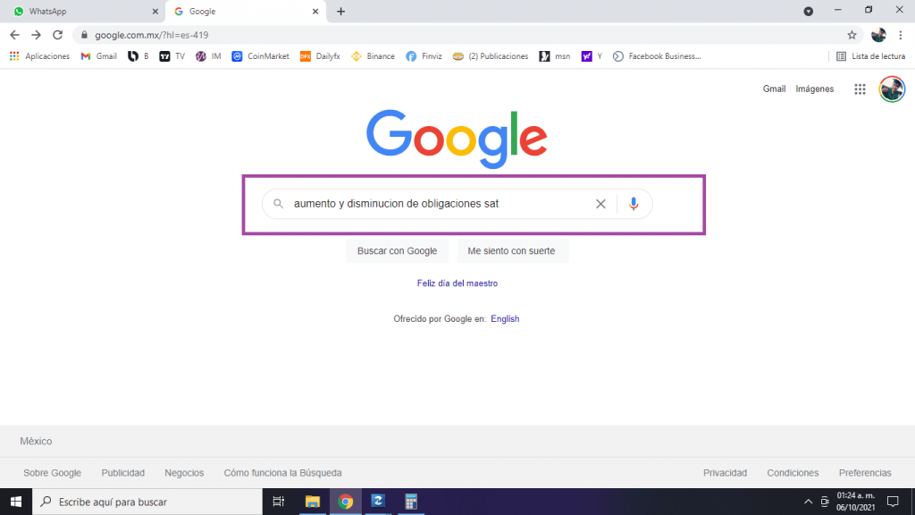 Aumento y disminución de obligaciones SAT.