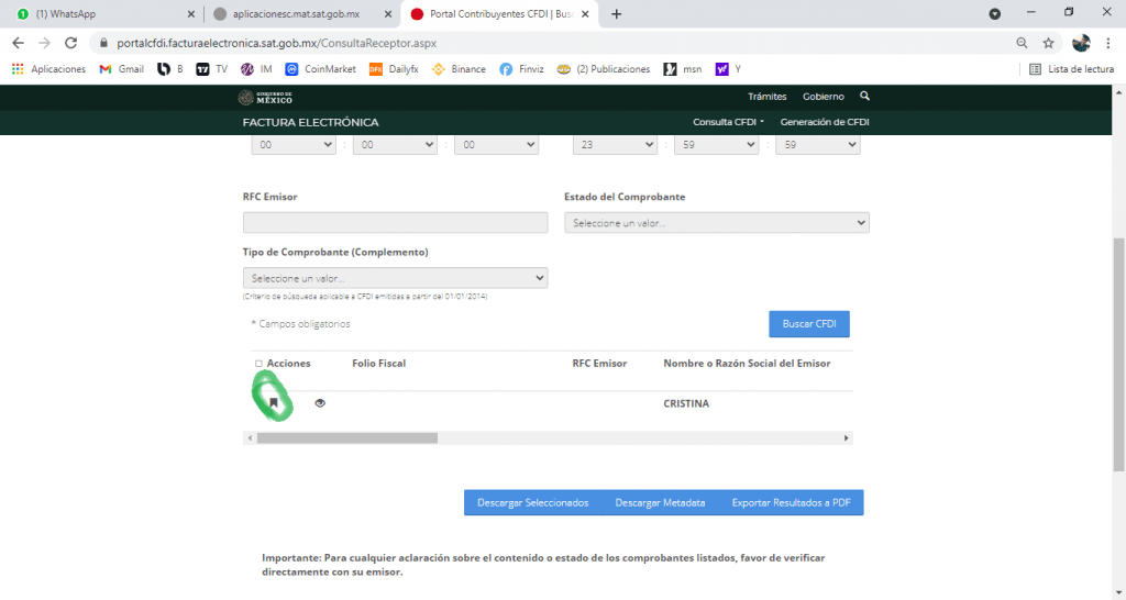 cancelación de una factura