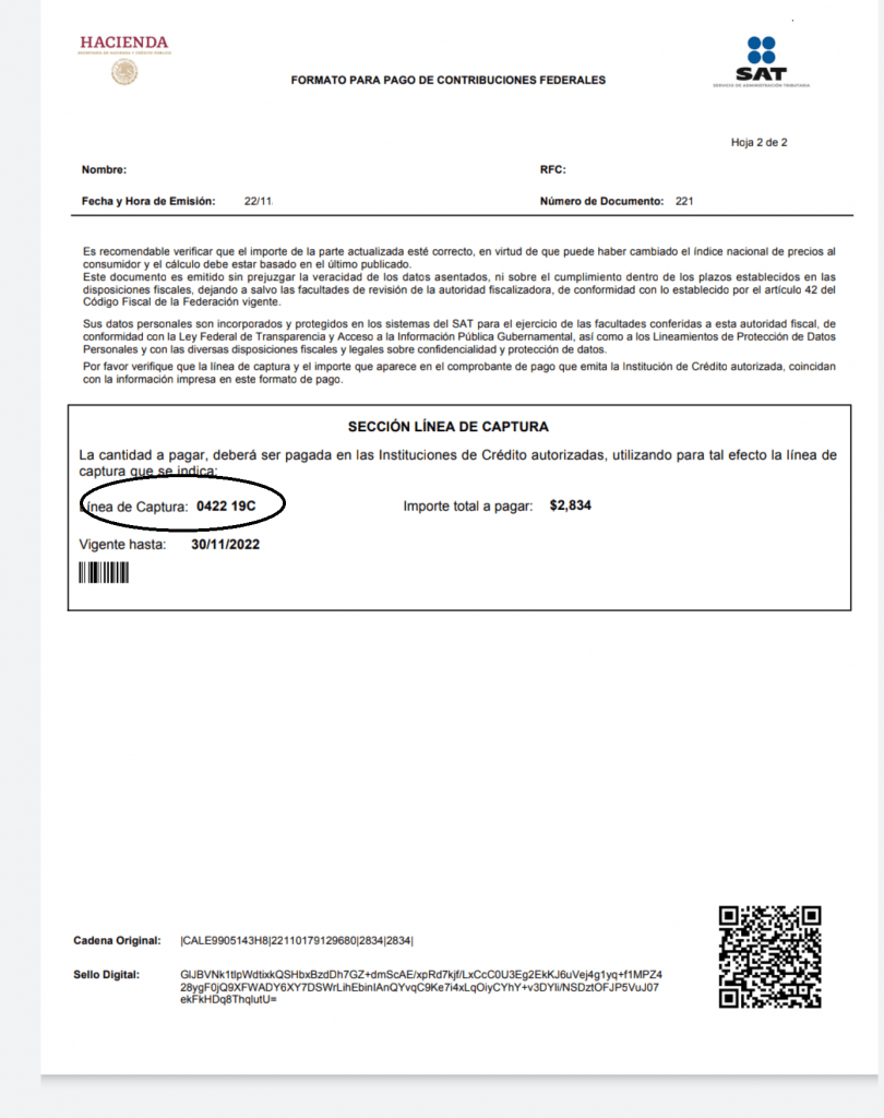 Pagar impuestos app Banamex