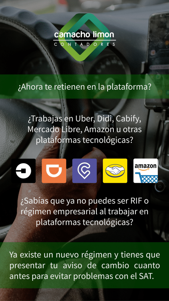 Declaraciones para el regimen de plataformas